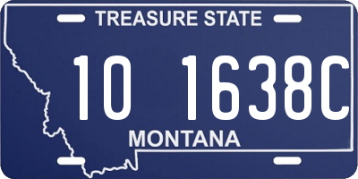 MT license plate 101638C