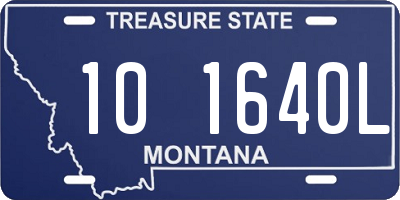 MT license plate 101640L