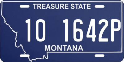 MT license plate 101642P