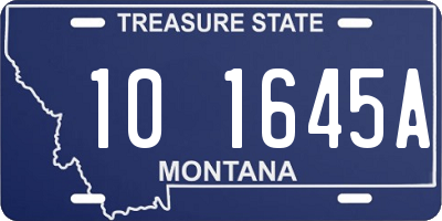 MT license plate 101645A