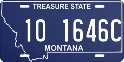 MT license plate 101646C