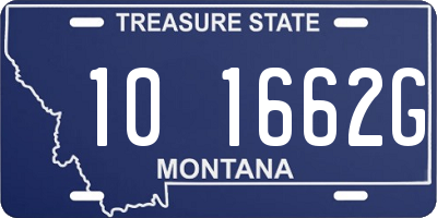 MT license plate 101662G