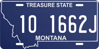 MT license plate 101662J