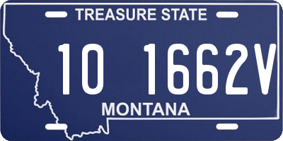 MT license plate 101662V