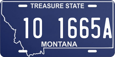 MT license plate 101665A