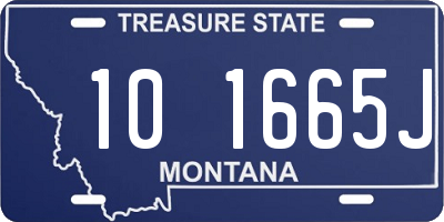 MT license plate 101665J