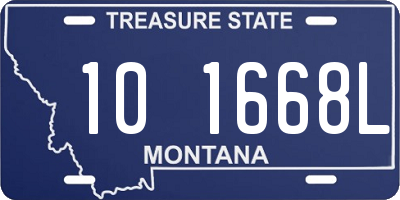 MT license plate 101668L