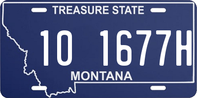 MT license plate 101677H