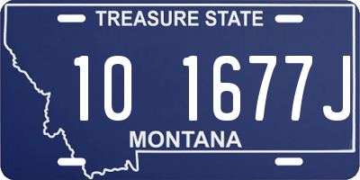 MT license plate 101677J