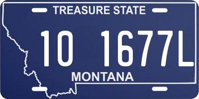 MT license plate 101677L