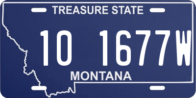 MT license plate 101677W