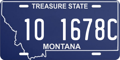 MT license plate 101678C