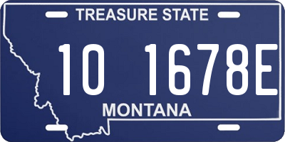 MT license plate 101678E