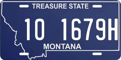 MT license plate 101679H