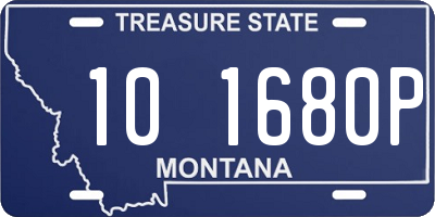 MT license plate 101680P