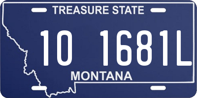 MT license plate 101681L