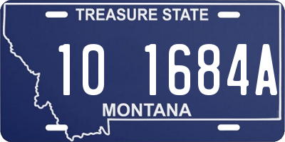 MT license plate 101684A