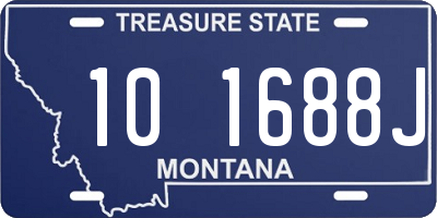 MT license plate 101688J