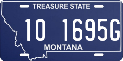 MT license plate 101695G