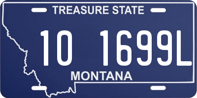 MT license plate 101699L