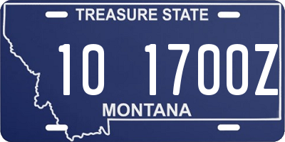 MT license plate 101700Z