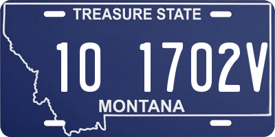 MT license plate 101702V