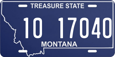 MT license plate 101704O