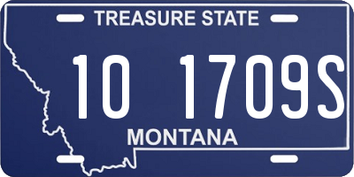 MT license plate 101709S