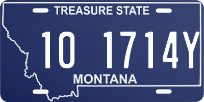 MT license plate 101714Y