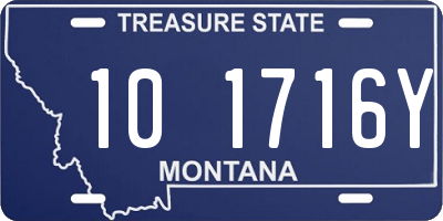 MT license plate 101716Y