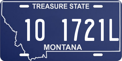 MT license plate 101721L