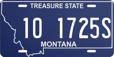 MT license plate 101725S