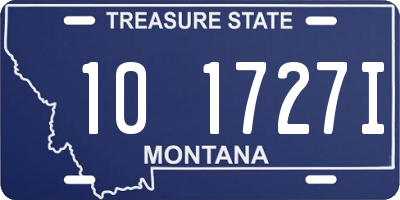 MT license plate 101727I