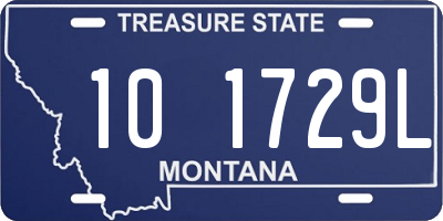 MT license plate 101729L