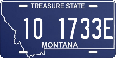 MT license plate 101733E