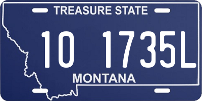 MT license plate 101735L