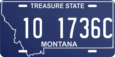 MT license plate 101736C