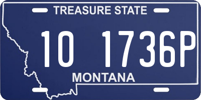 MT license plate 101736P