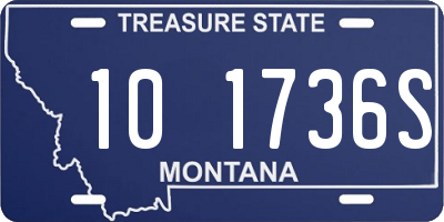 MT license plate 101736S