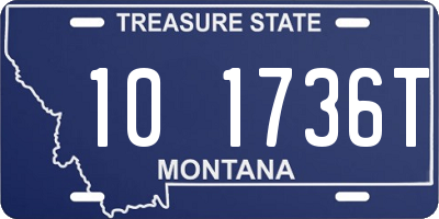 MT license plate 101736T