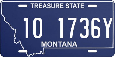 MT license plate 101736Y