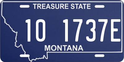 MT license plate 101737E