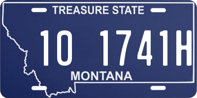 MT license plate 101741H