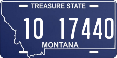 MT license plate 101744O