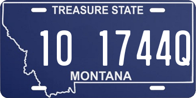 MT license plate 101744Q