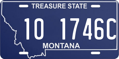 MT license plate 101746C