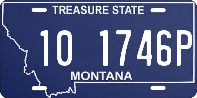 MT license plate 101746P