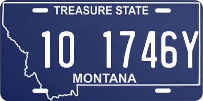MT license plate 101746Y
