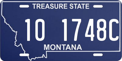 MT license plate 101748C