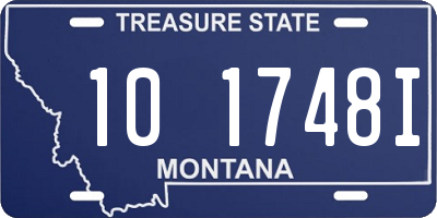 MT license plate 101748I